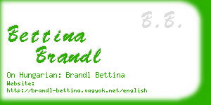 bettina brandl business card